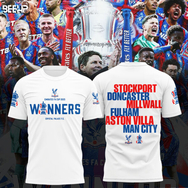 Crystal Palace F.C FA Cup Champions 2024 - 2025 3D Apparel