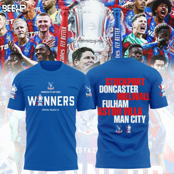 Crystal Palace F.C FA Cup Champions 2024 - 2025 3D Apparel