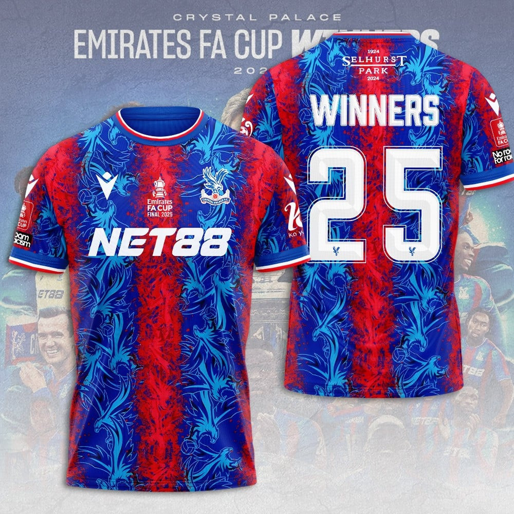 Crystal Palace F.C FA Cup Champions 2024 - 2025 3D Apparel - NUH4379