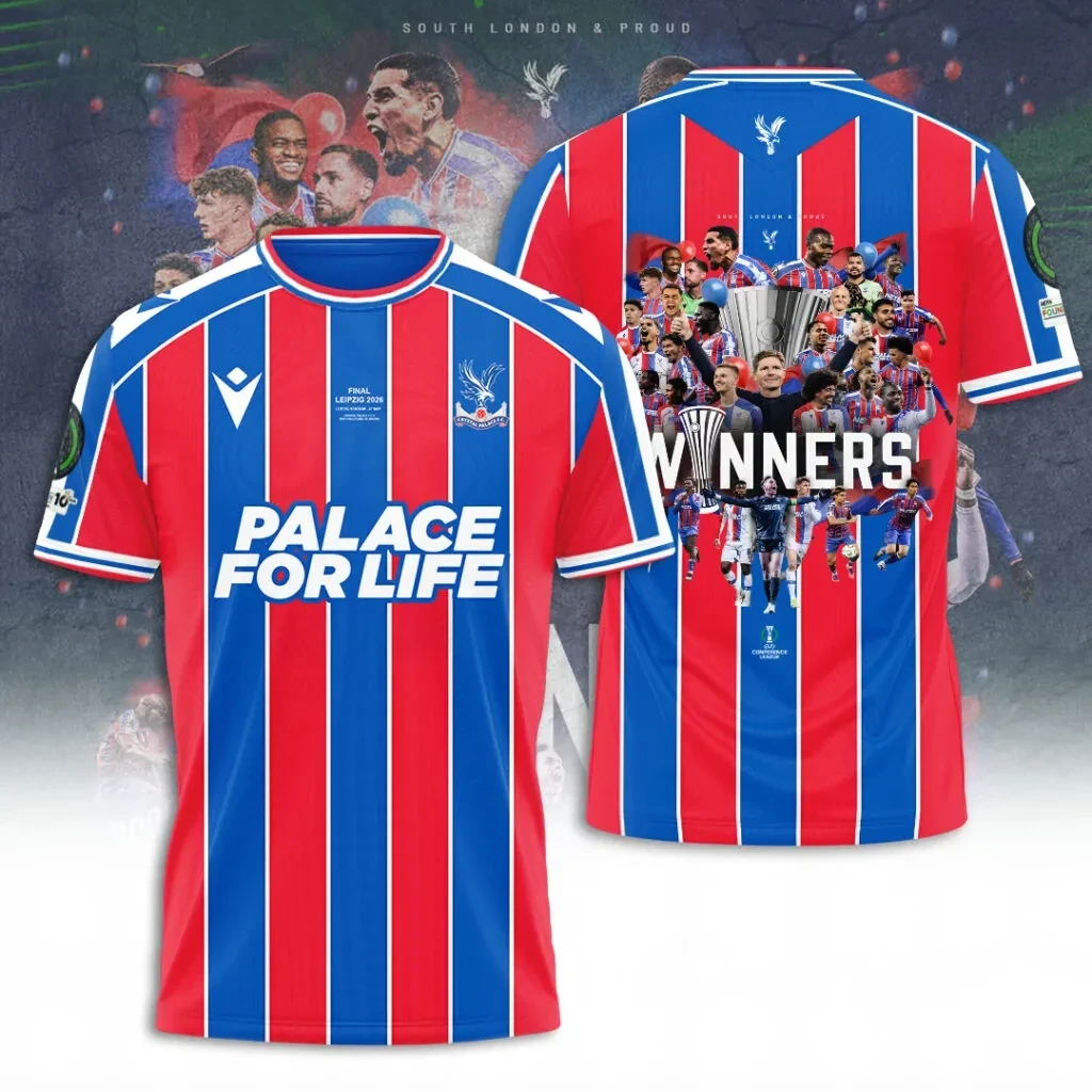 Crystal Palace FC UEFA Conference League Winners 2026 3D Apparel