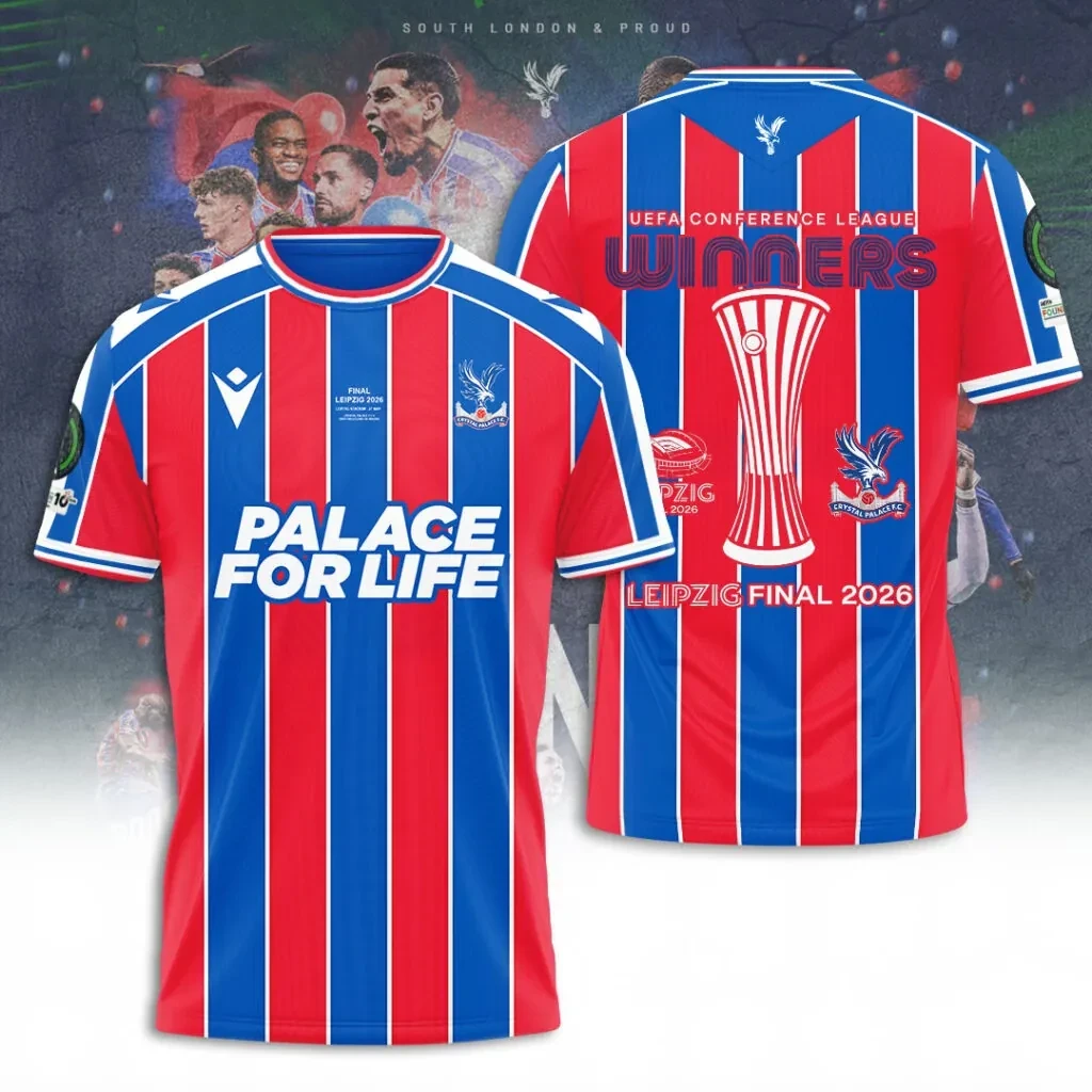 Crystal Palace FC UEFA Conference League Winners 2026 3D Apparel