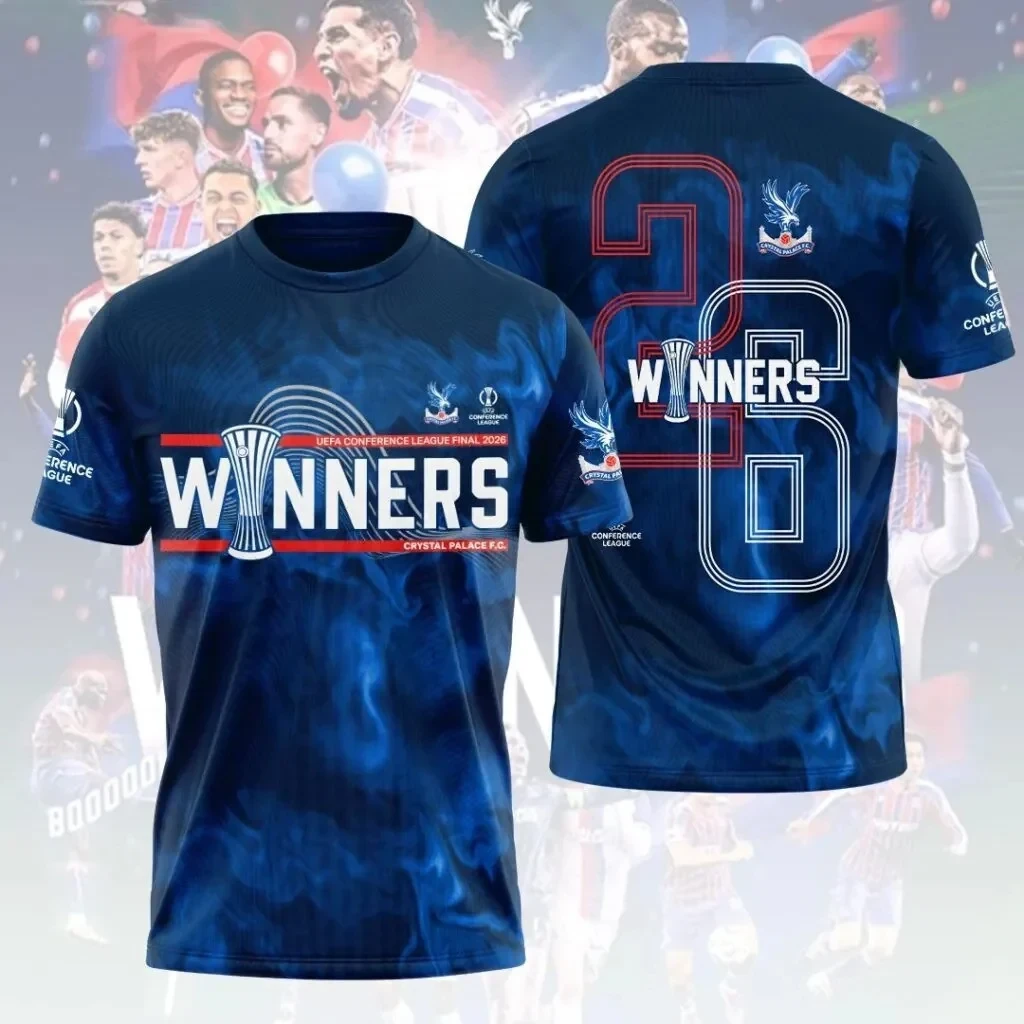 Crystal Palace FC UEFA Conference League Winners 2026 3D Apparel