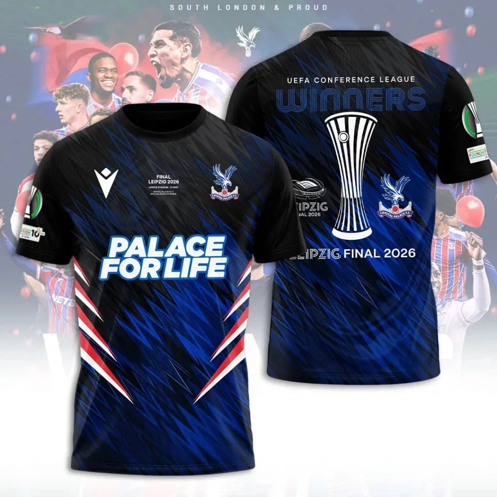 Crystal Palace FC UEFA Conference League Winners 2026 3D Apparel - NUH4343