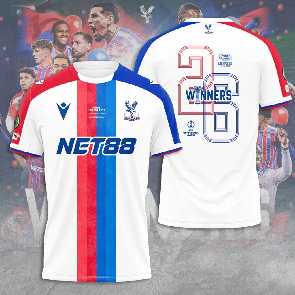 Crystal Palace FC UEFA Conference League Winners 2026 3D Apparel - NUH4310