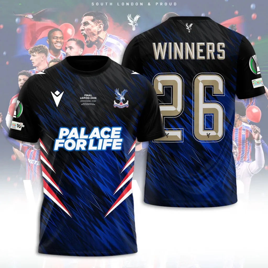 Crystal Palace FC UEFA Conference League Winners 2026 3D Apparel - NUH4313