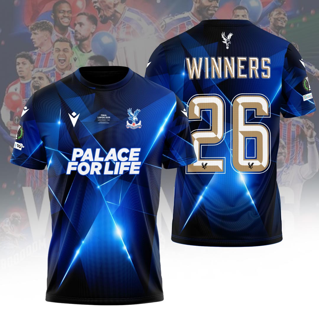 Crystal Palace FC 2026 UEFA Conference League Winners 3D Apparel - HL497
