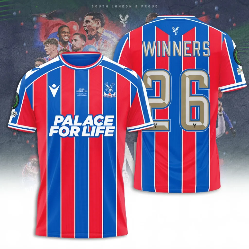 Crystal Palace FC UEFA Conference League Winners 2026 3D Apparel - NUH4336