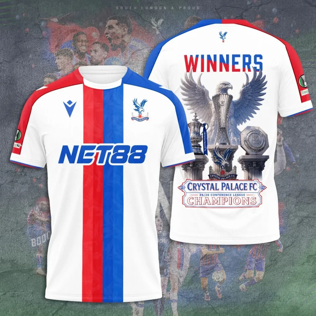Crystal Palace FC UEFA Conference League Winners 2026 3D Apparel