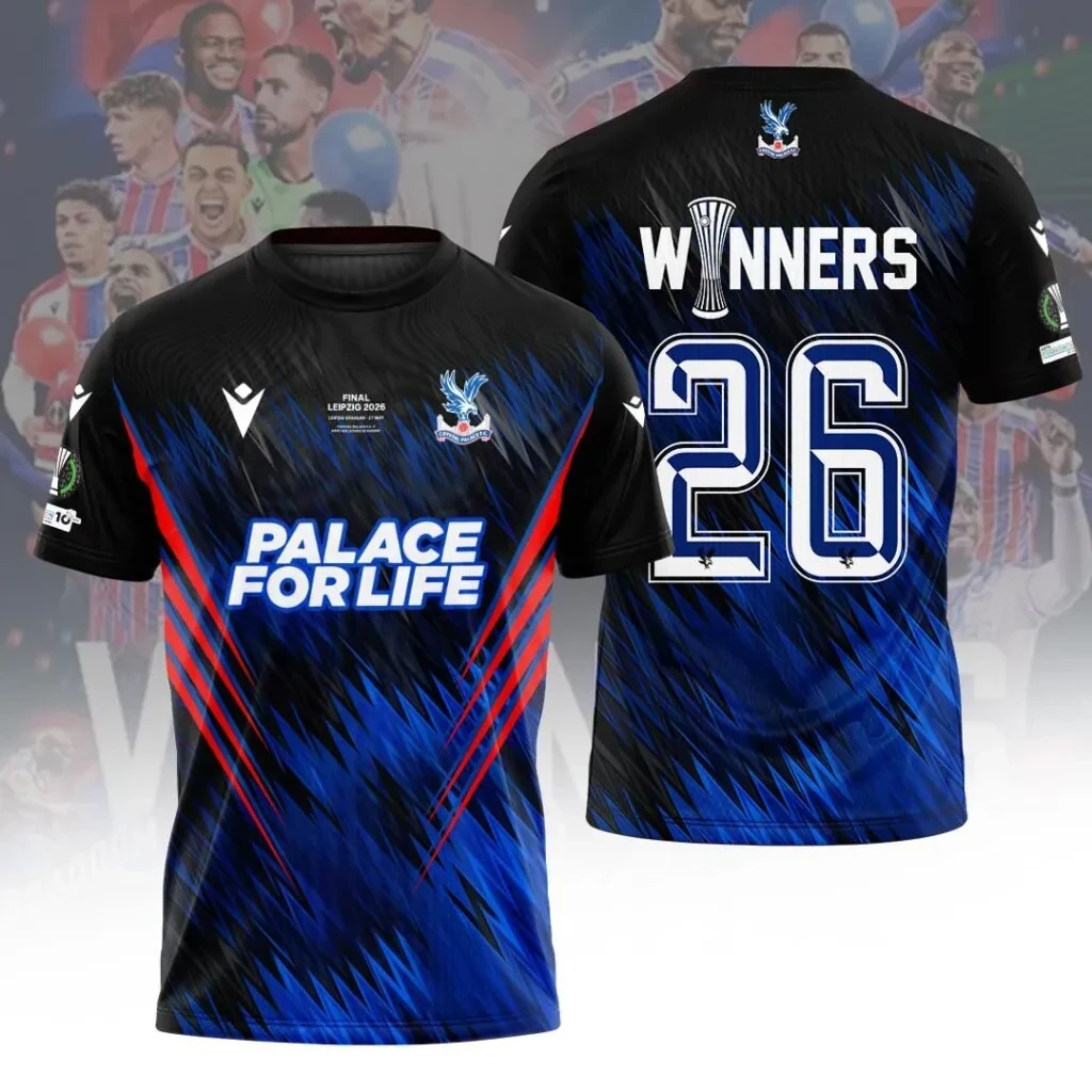 Crystal Palace FC UEFA Conference League Winners 2026 3D Apparel