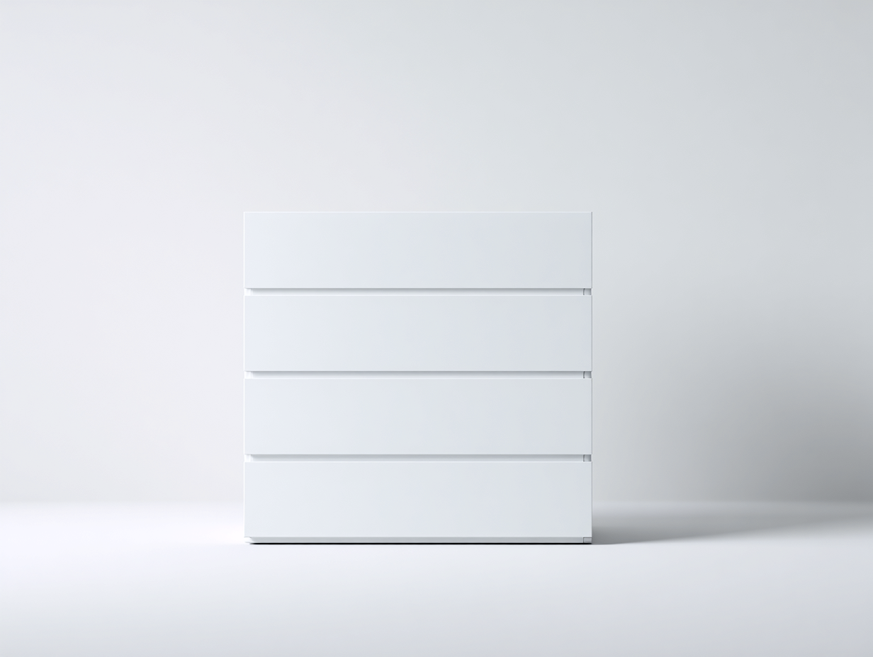 Commode - Bois - 80 x 40 x 96 cm - Blanc - Style moderne-Molinkahaus