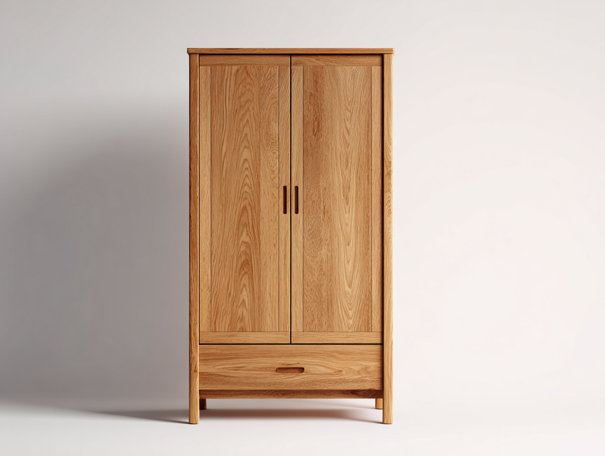 Armoire-Bois-90x48x178 cm-Chêne-Style naturel-Molinkahaus