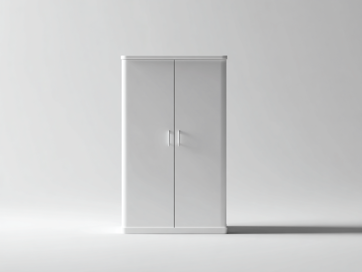 Armoire-MDF-82x45x160 cm-Blanc-Style moderne-Molinkahaus