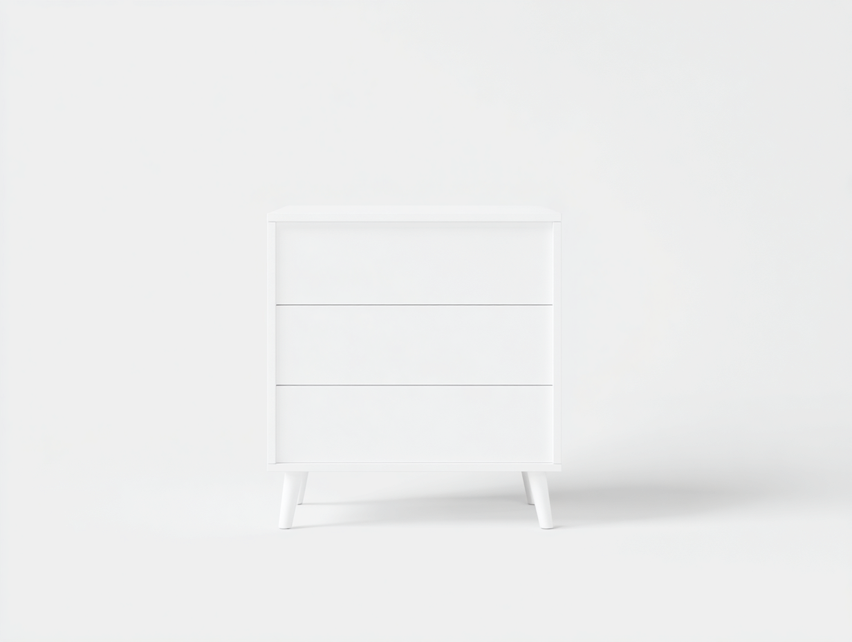 Commode - Bois - 76 x 40 x 86 cm - Blanc - Style moderne-Molinkahaus