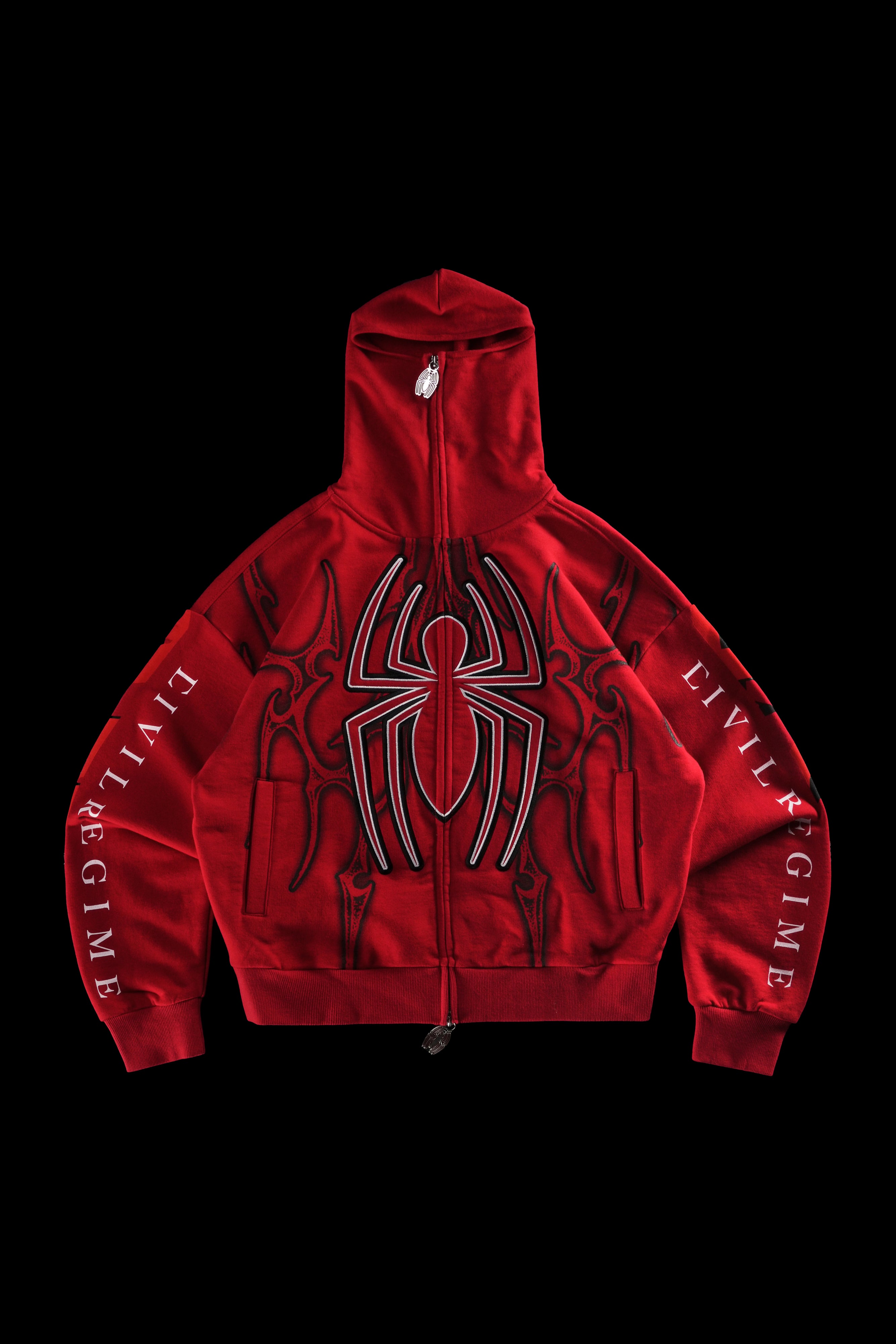 Cage Match Shiesty Zip Up Hoodie in E-Red