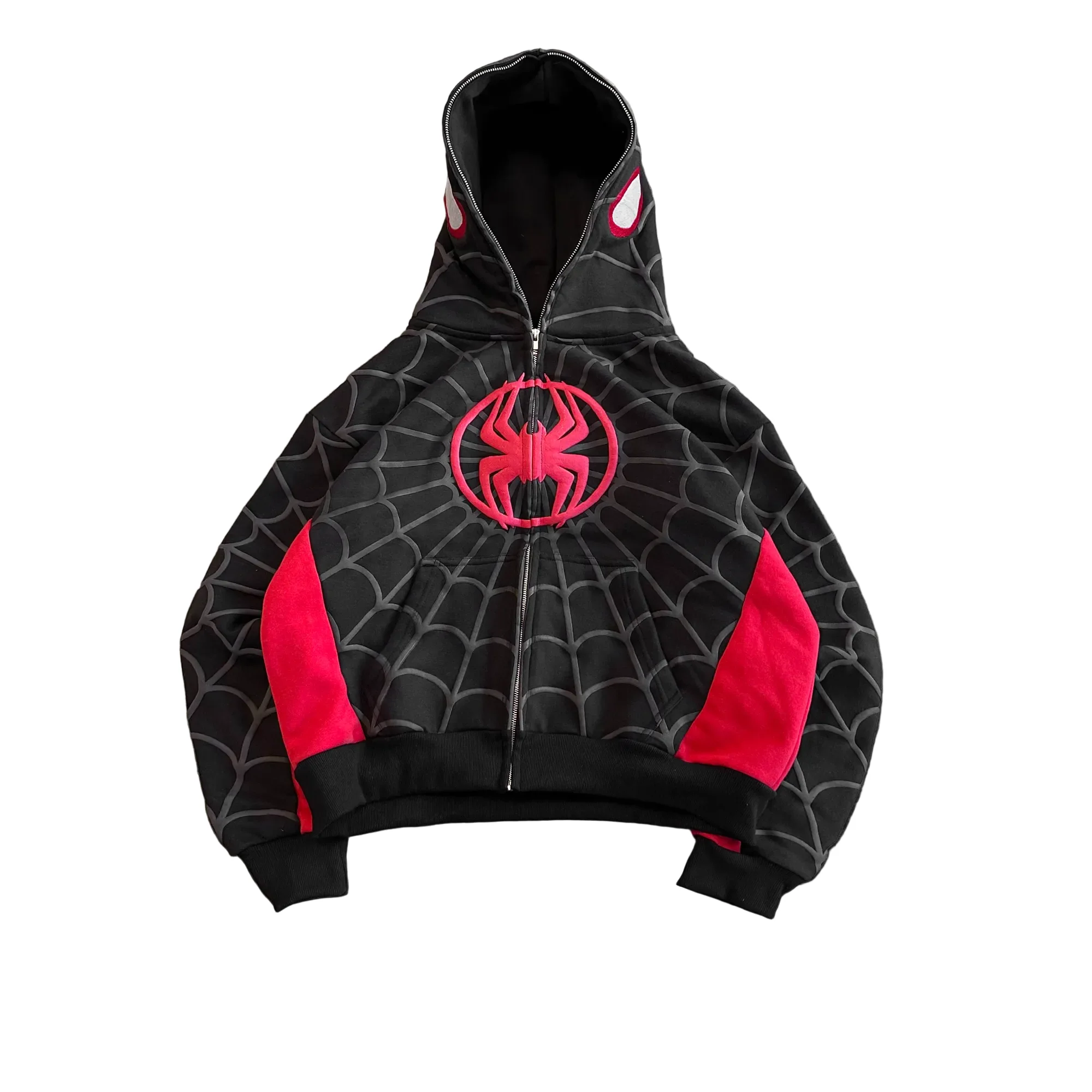 Black & Red Zip-Up Jacket