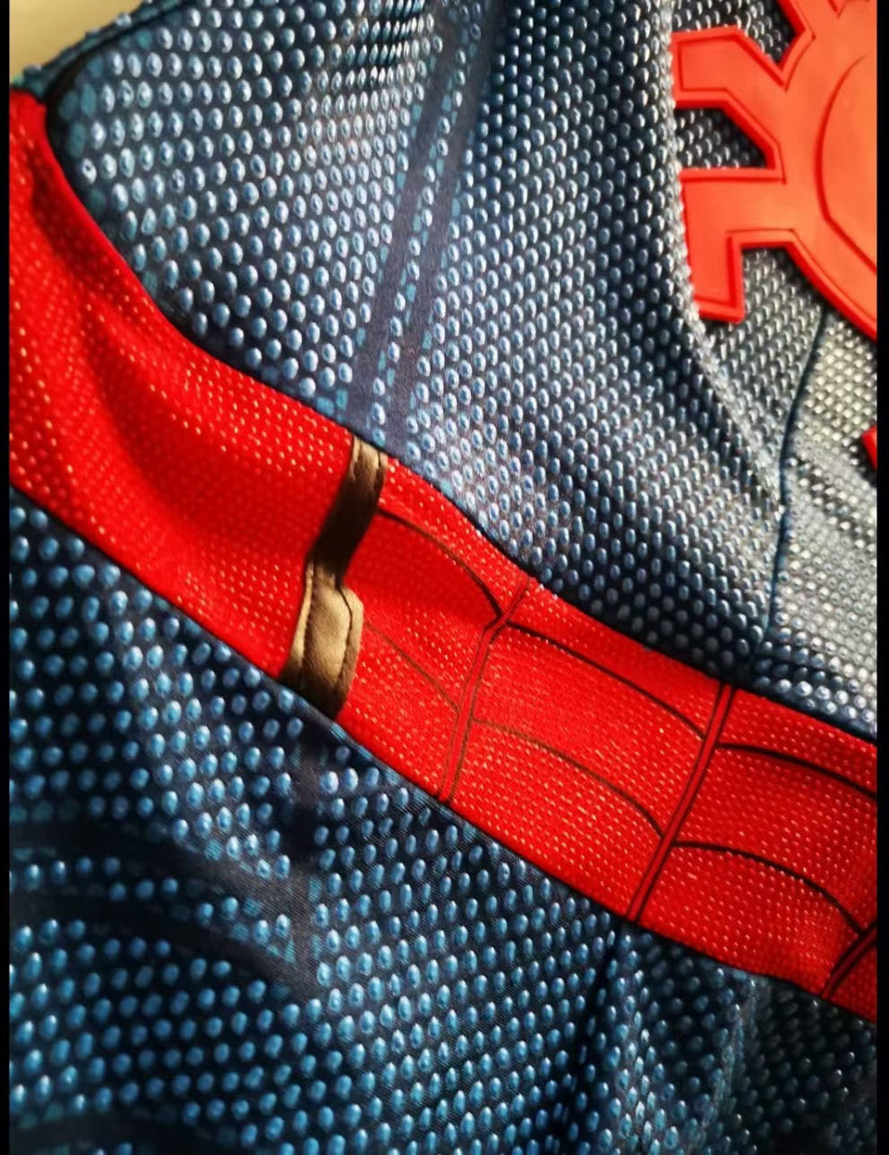 TOM HOLLAND Suit homecoming version with Face shell & 3D Rubber Web Movie Prop Replica(wearable)