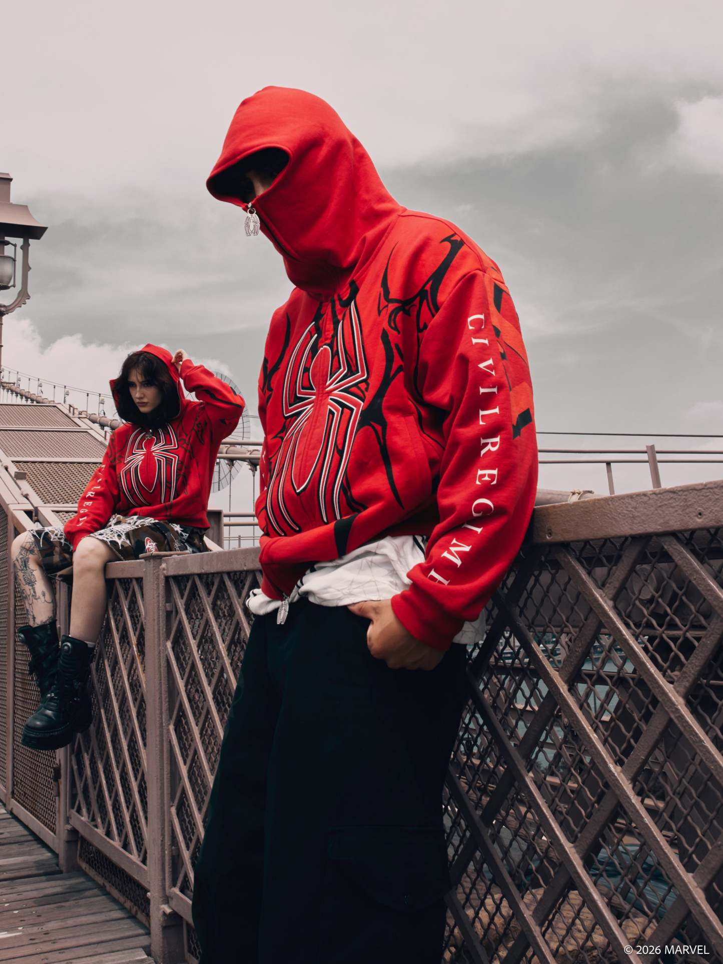 Cage Match Shiesty Zip Up Hoodie in E-Red