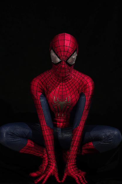 TASM 2 Suit (Andrew) with Face shell & 3D Rubber Web Movie Prop Replica(wearable)