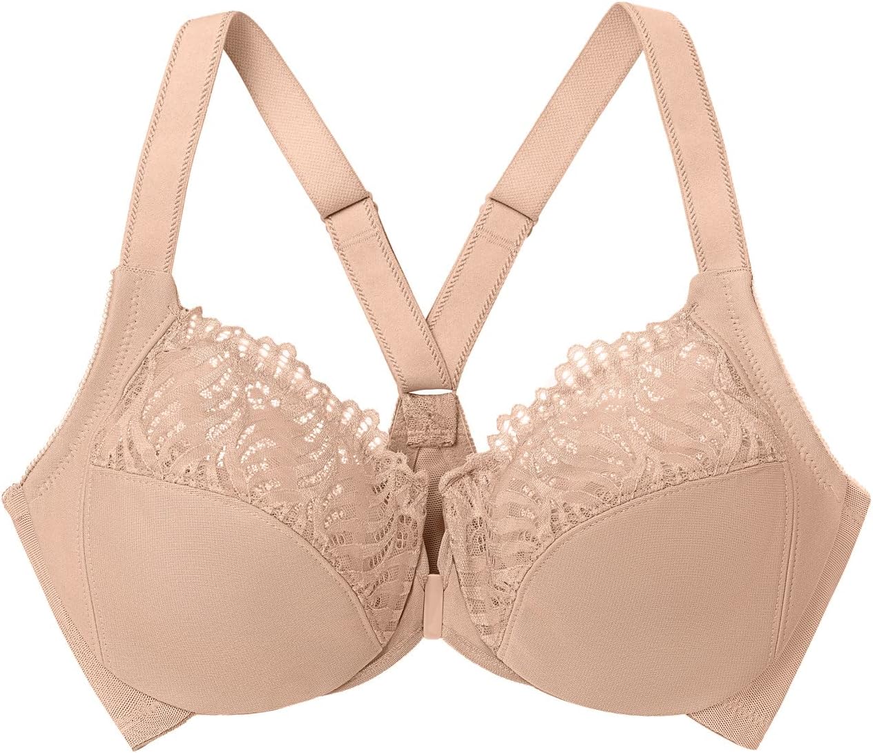 Triumph💥Women's Plus Size Front-close T-back Wonderwire Underwire-Kupte 1 a získáte 2 zdarma