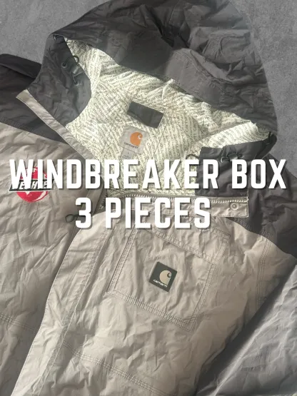 Vintage Branded Windbreaker Box – 3 Stuks