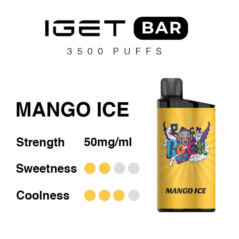 Mango Ice IGET Bar 3500 Puffs-swix