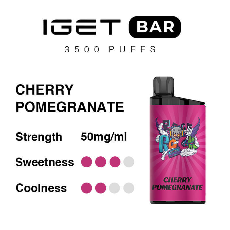 Cherry Pomegranate IGET Bar 3500 Puffs-swix