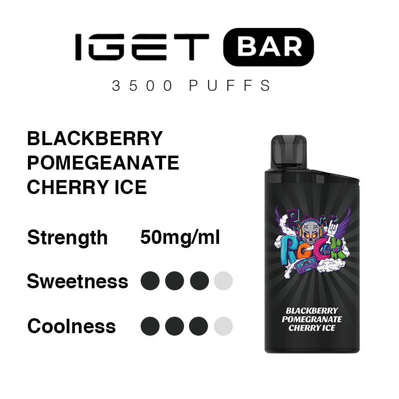 Blackberry Pomegranate Cherry Ice IGET Bar 3500 Puffs-swix