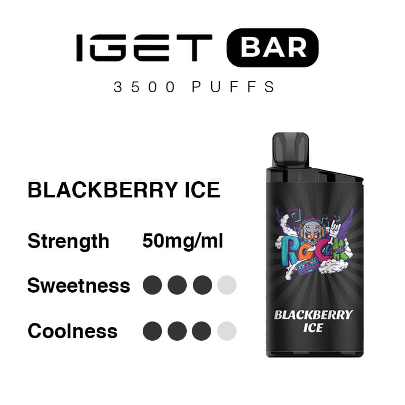 Blackberry Ice IGET Bar 3500 Puffs-swix