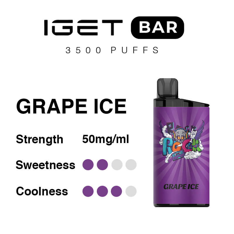 Grape Ice IGET Bar 3500 Puffs-swix