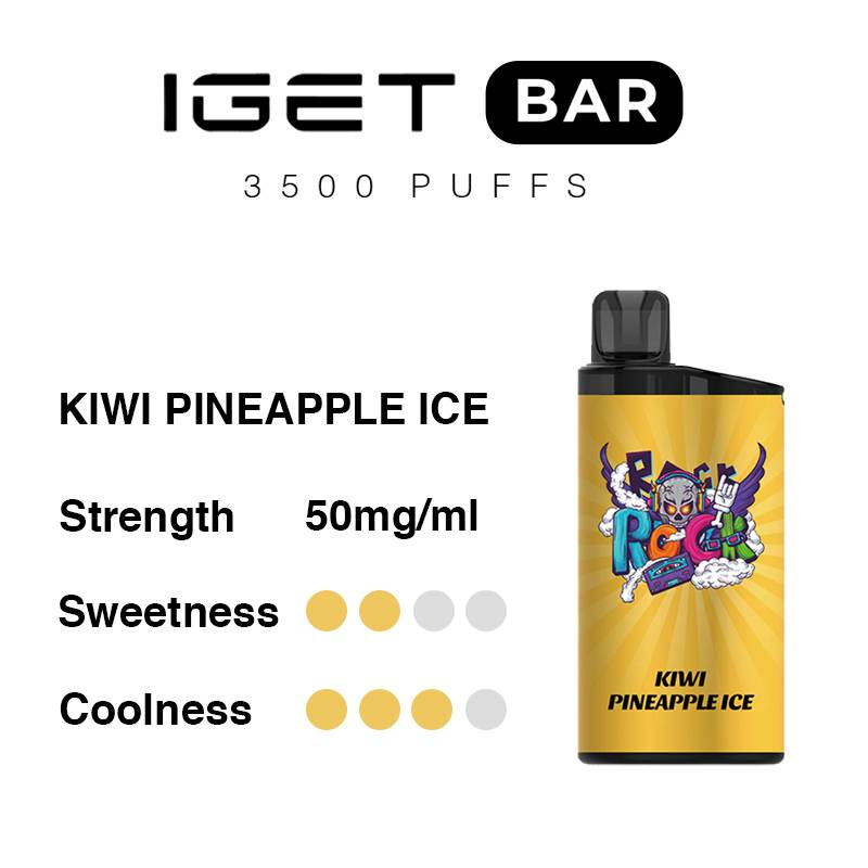 Kiwi Pineapple Ice IGET Bar 3500 Puffs-swix