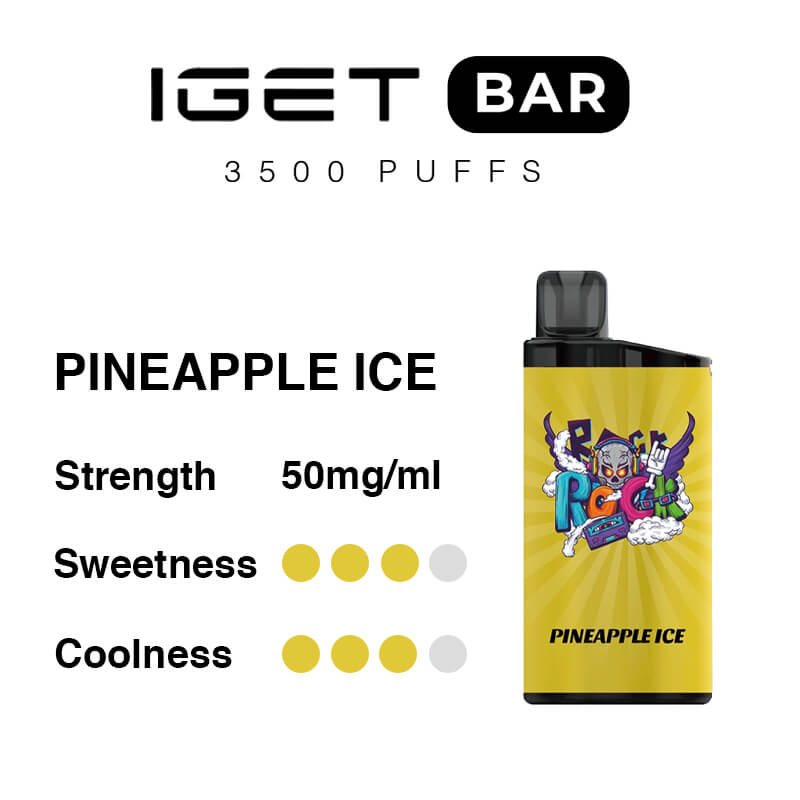 Pineapple Ice IGET Bar 3500 Puffs-swix