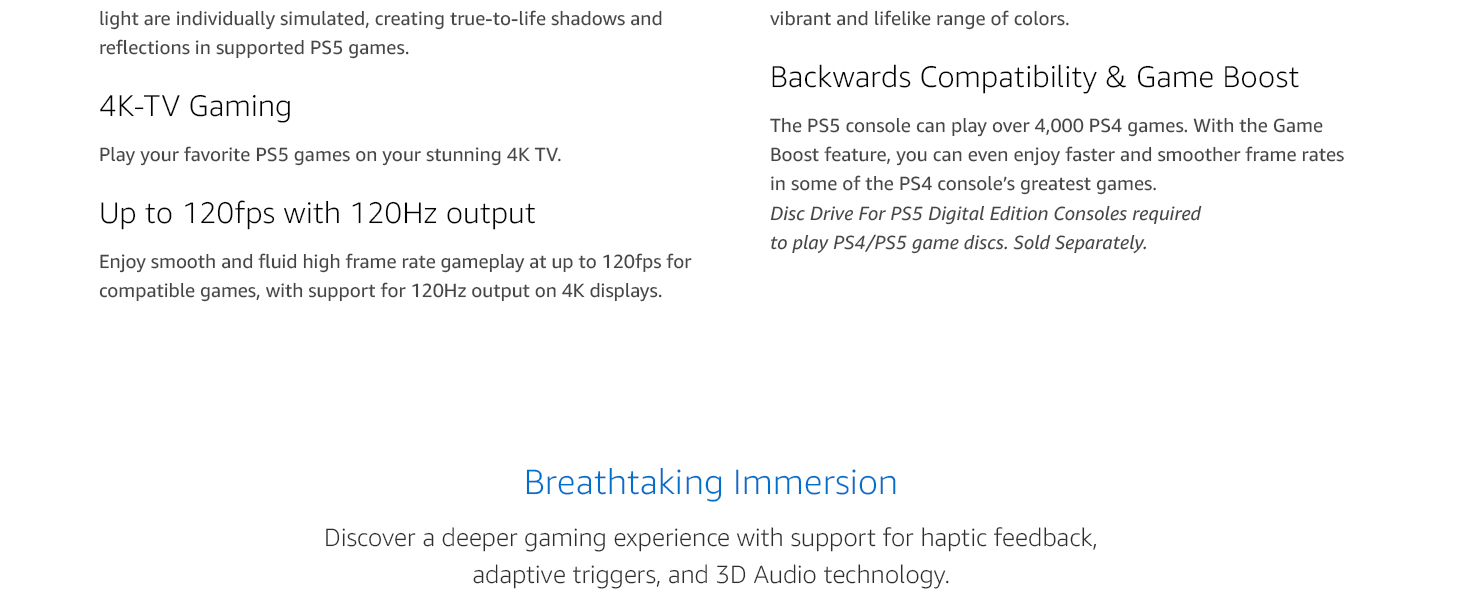 Discover a deeper gaming experience with support for haptic feedback and adaptive triggers