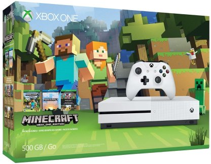 Xbox One S 500GB Console - Minecraft Bundle