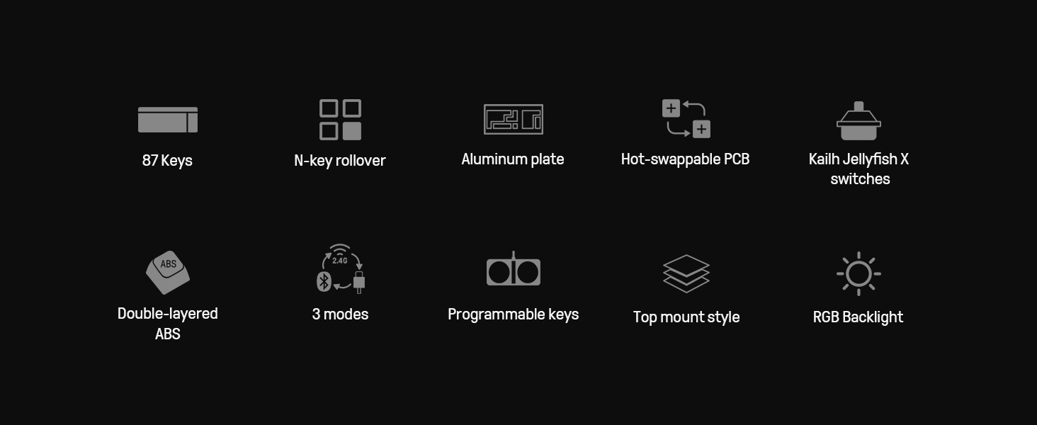 Mechanical Keyboard RGB Backlight Keyboard Hot-swappable Keyboard PCB Programmable Keyboard