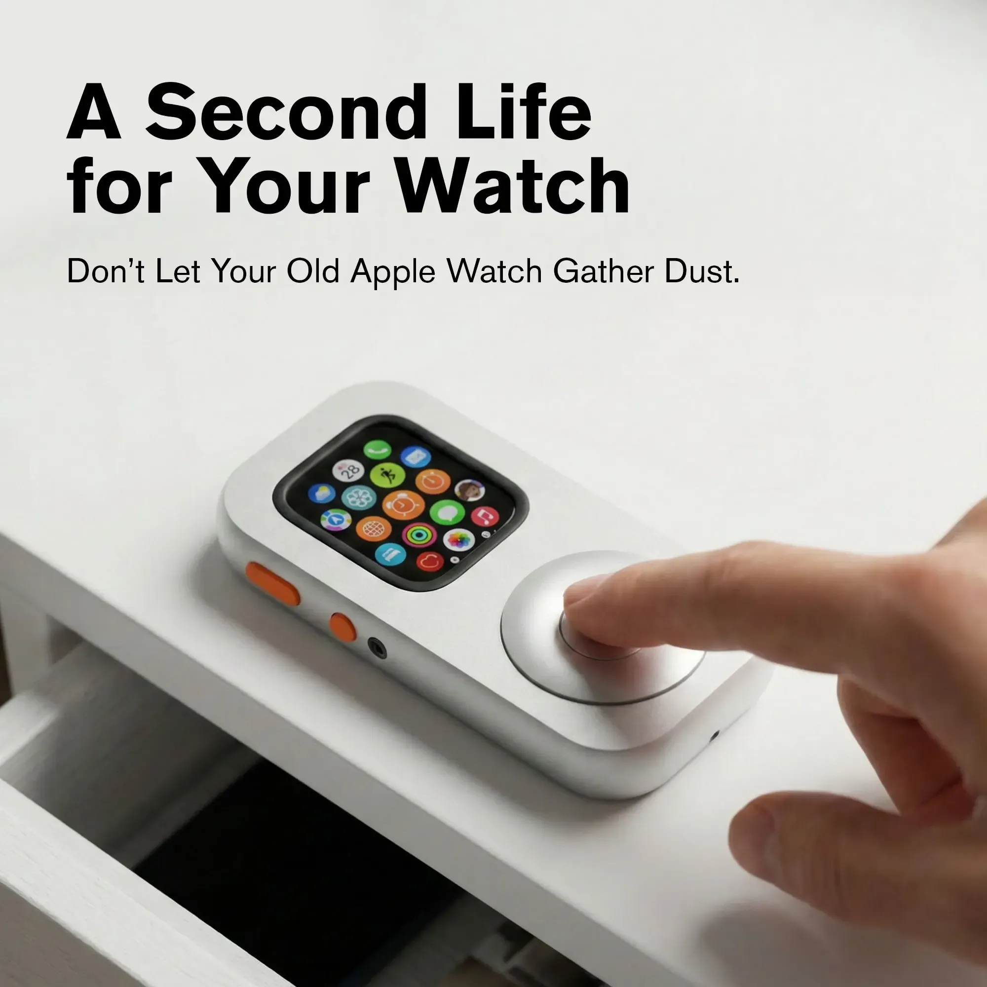 RePod Aluminum Alloy Protective Case for Watch Series The Classic iPod Reborn on Your Watch with Retro Scroll Wheel