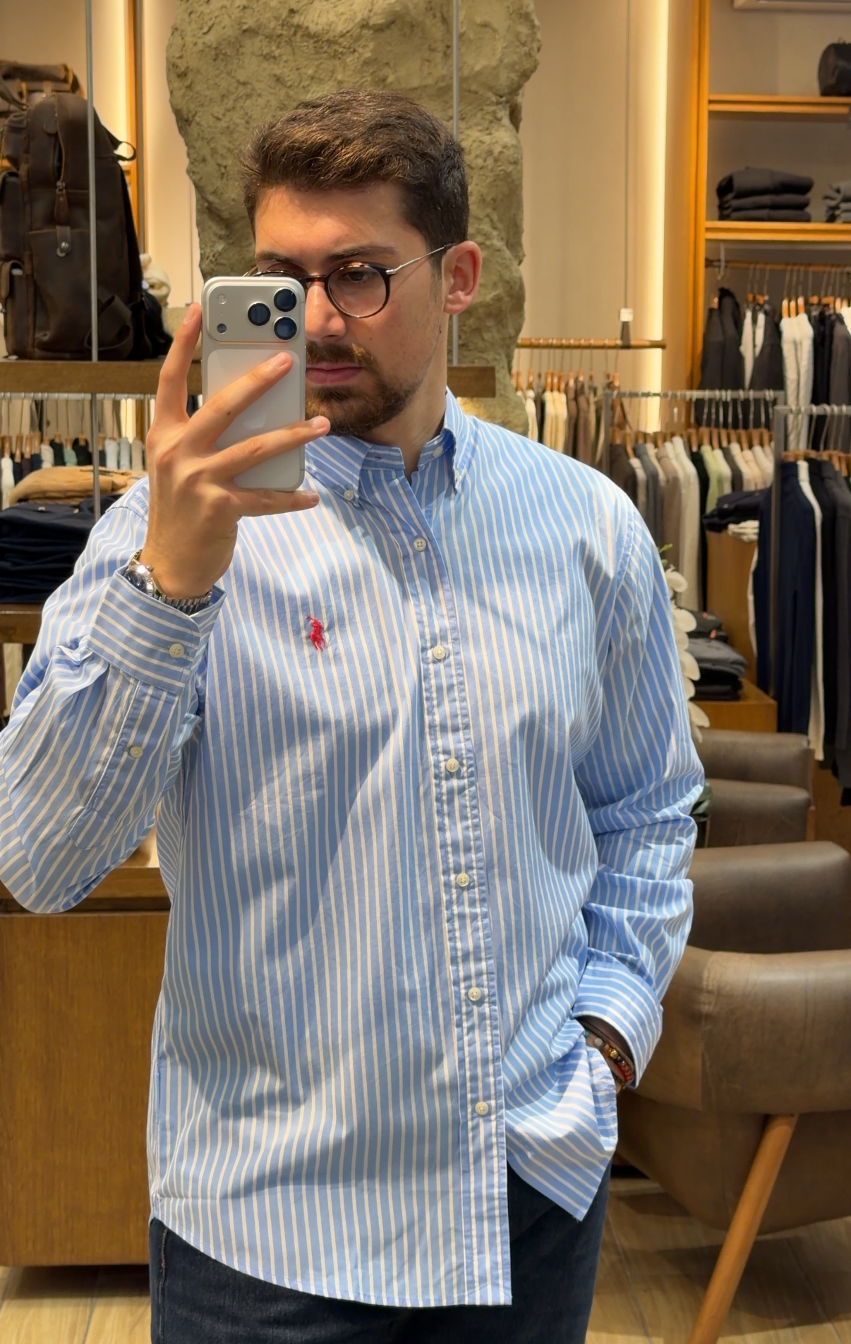 RL Strip Oxford shirt