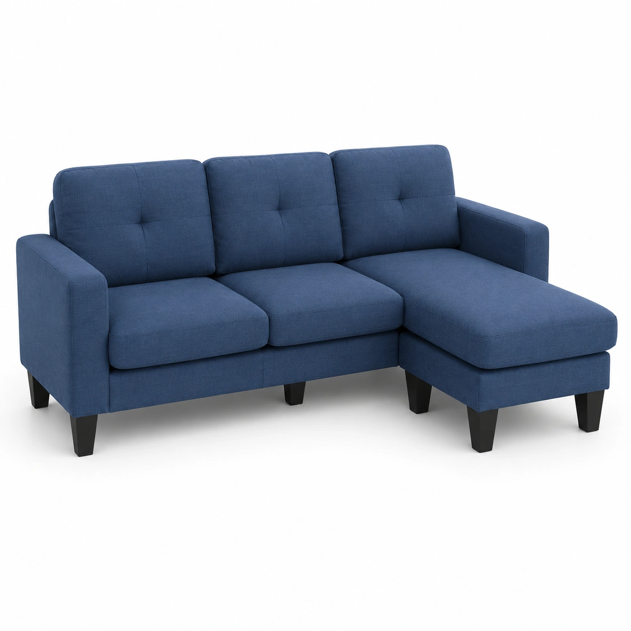 Sofa esquinero azul-vellanocasa