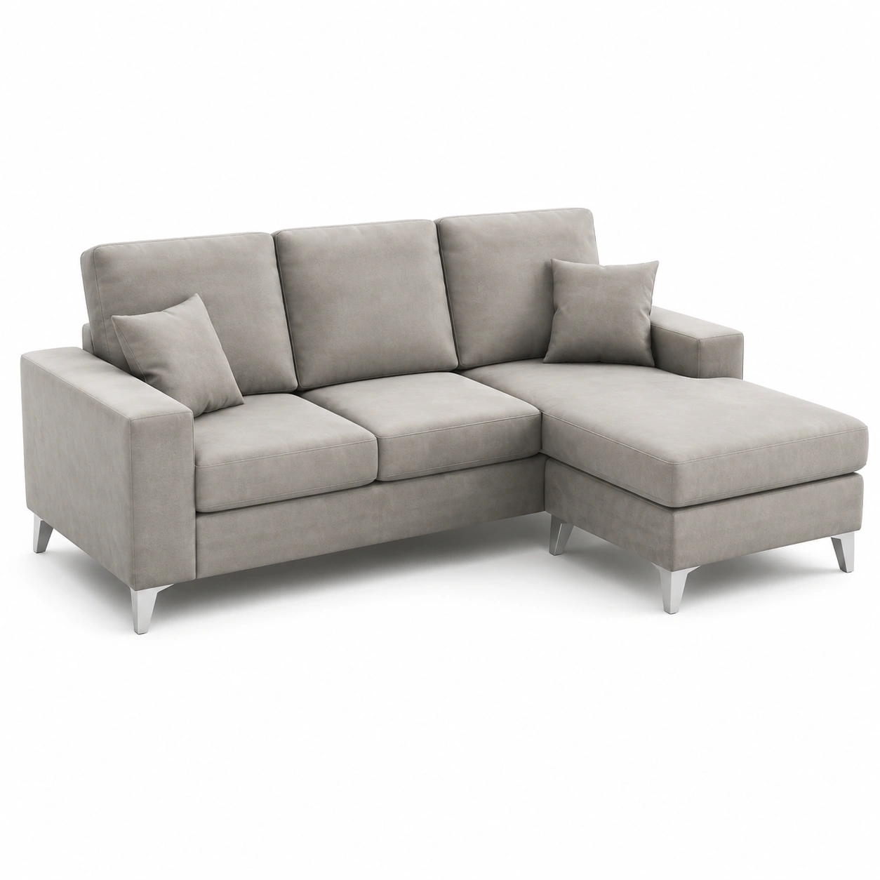 Sofa esquinero gris-vellanocasa