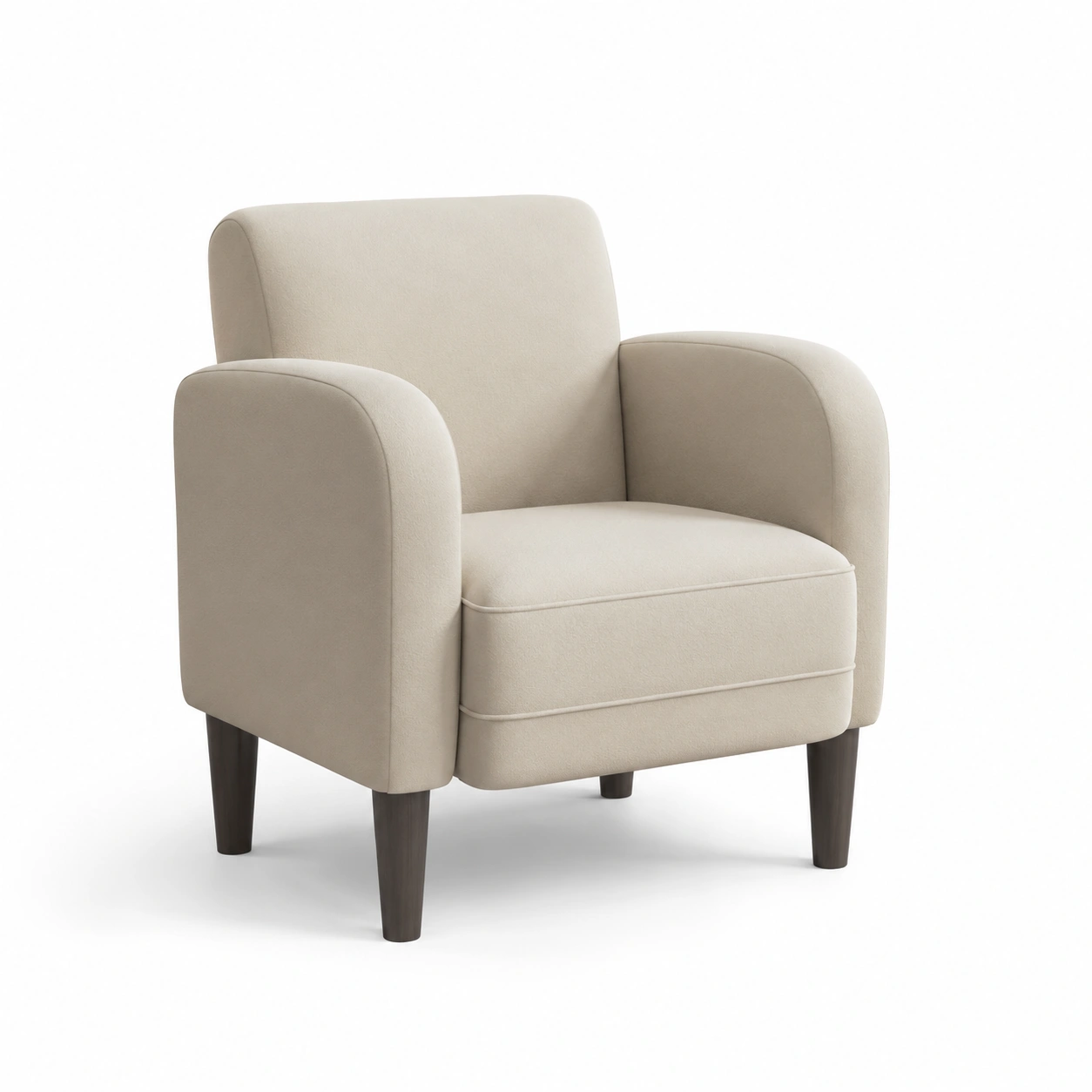 Sillon tapizado color marfil-vellanocasa