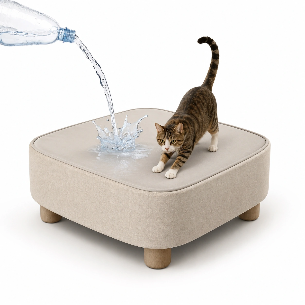 Plataforma impermeable acolchada para gato-vellanocasa