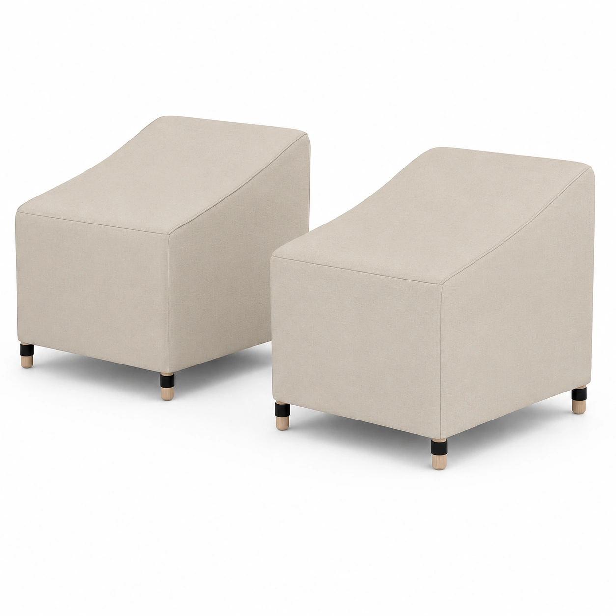 Reposapies doble color beige-vellanocasa