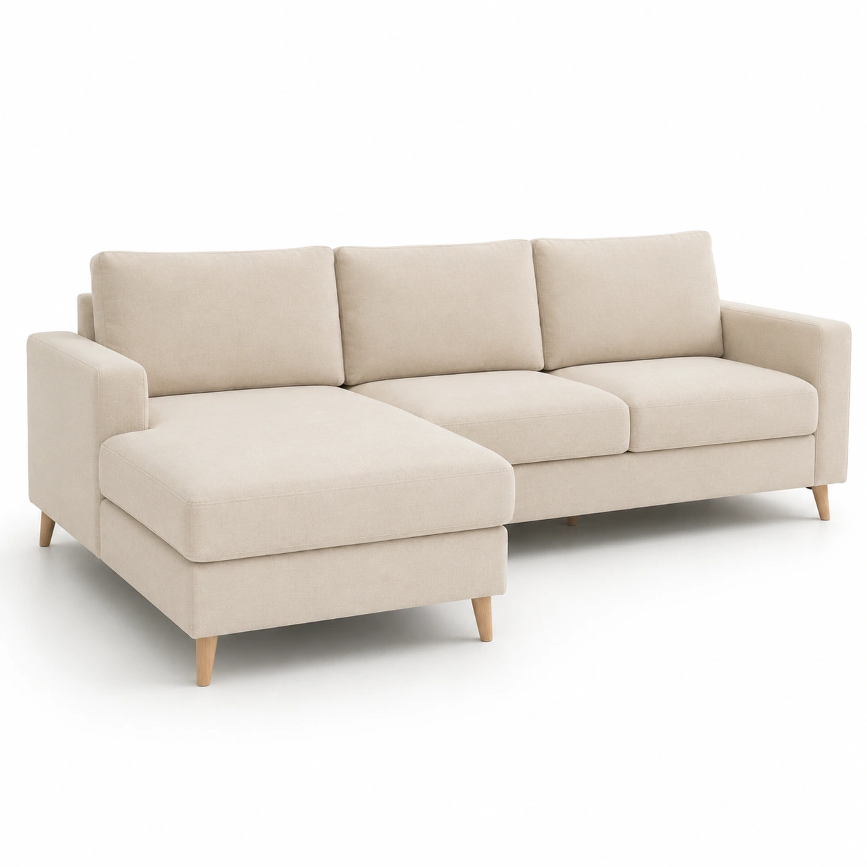 Sofa en L beige-vellanocasa