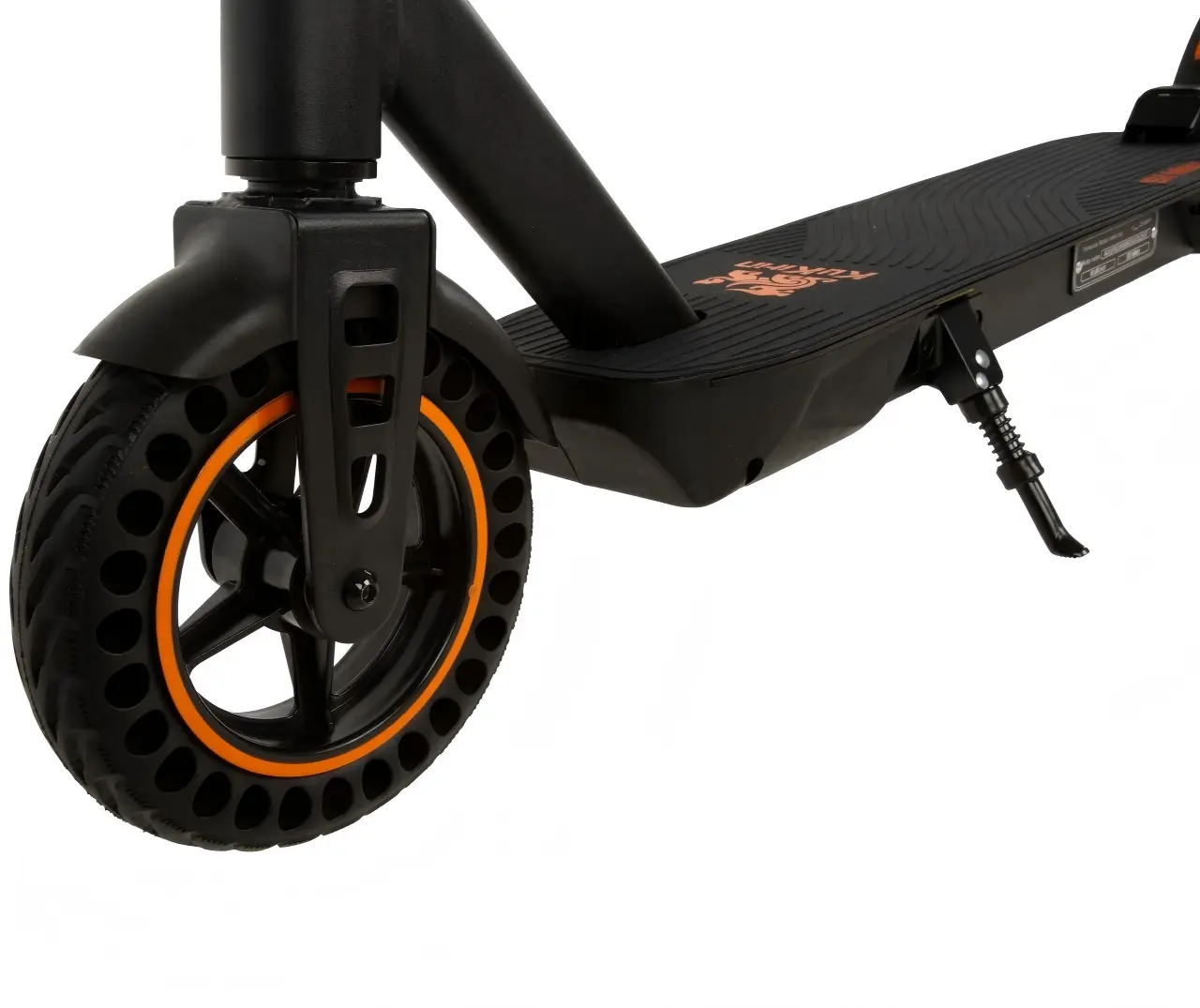  Kukirin S1 Max front wheel with honeycomb solid tire, shock absorption, puncture-proof design, urban commuter e-scooter, global kukirin