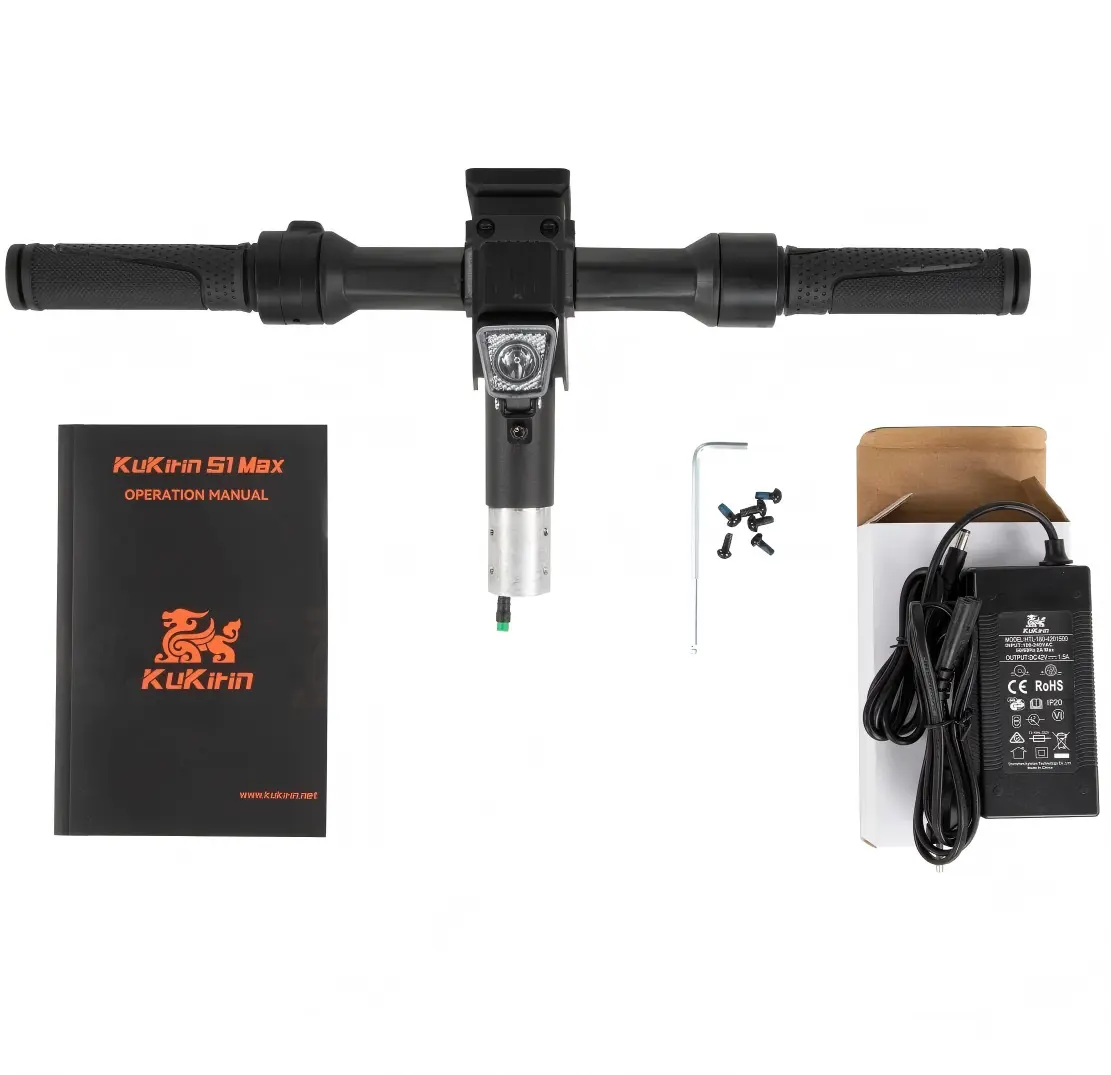 Kukirin S1 Max original accessories kit: charger, user manual, tools, complete set for commuter e-scooter, global kukirin