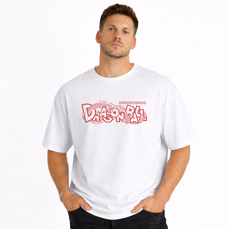 Dragon Ball Anime Goku Cartoon Print Cotton T-Shirt