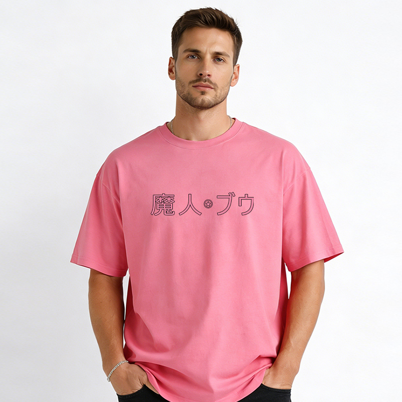 Dragon Ball Anime Majin Buu Cartoon Print Cotton T-Shirt