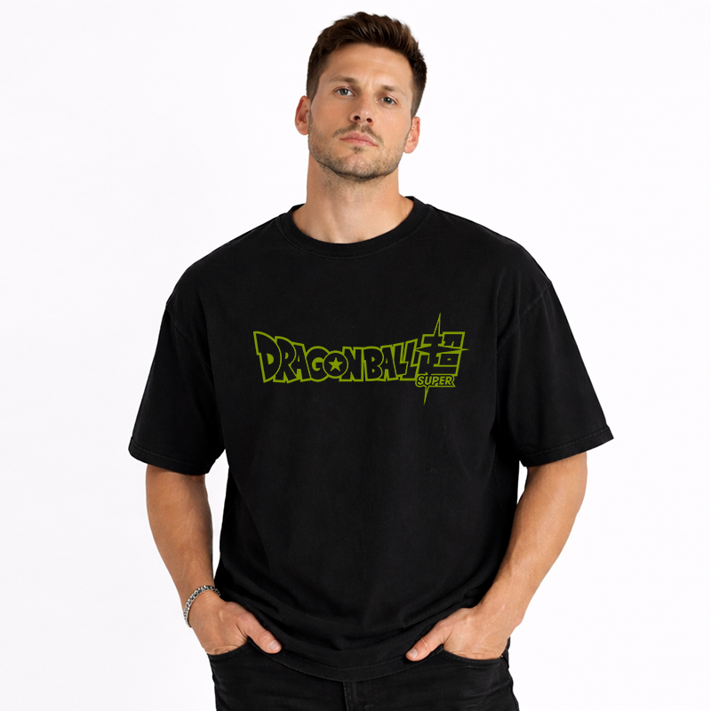 Dragon Ball Anime Broly Cartoon Print Cotton T-Shirt