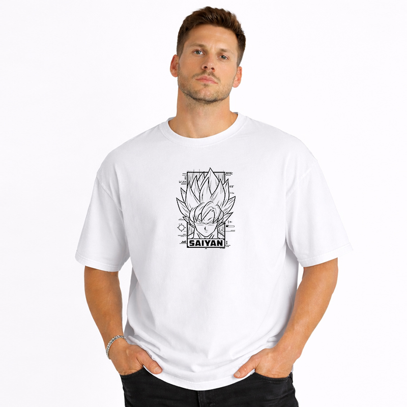 Dragon Ball Anime Goku Cartoon Print Cotton T-Shirt