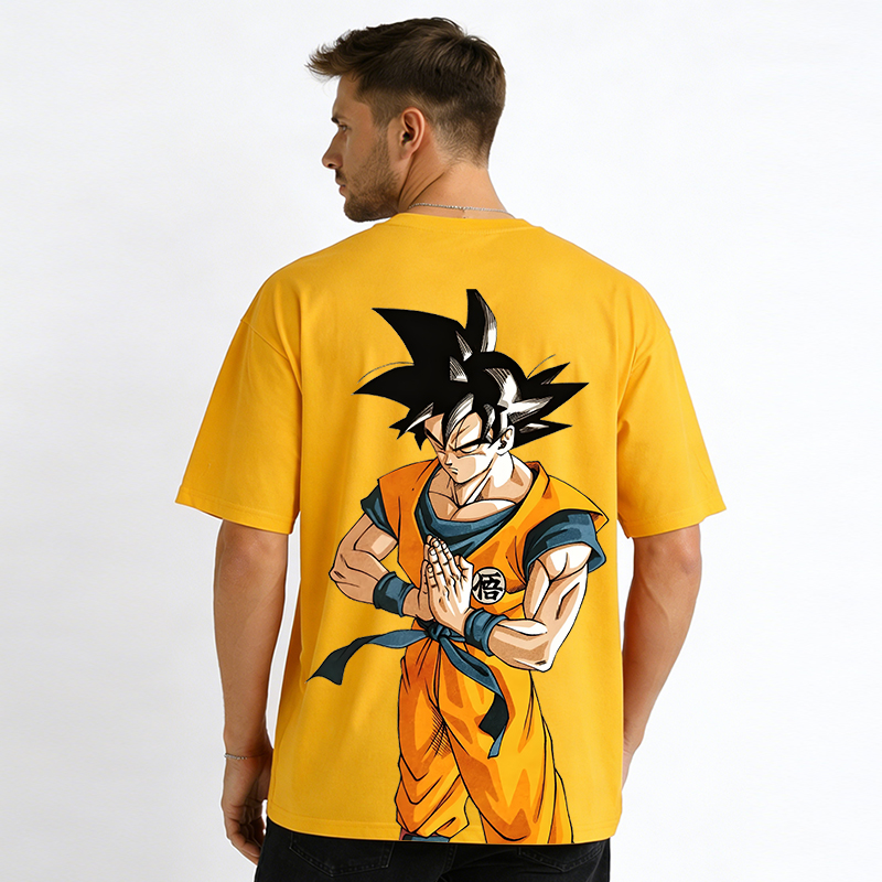 Dragon Ball Anime Goku Cartoon Print Cotton T-Shirt