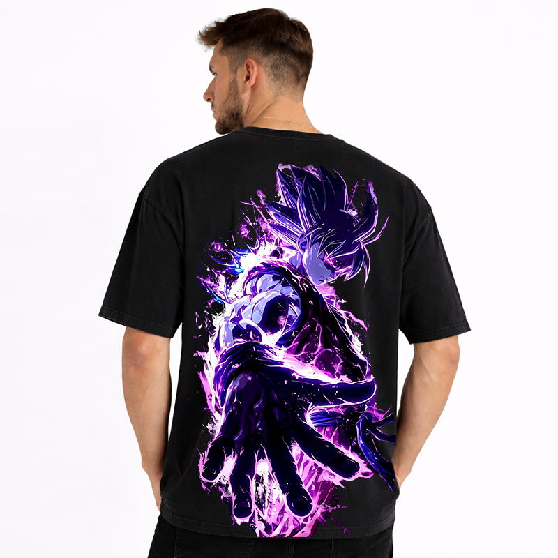 Dragon Ball Anime Goku Cartoon Print Cotton T-Shirt